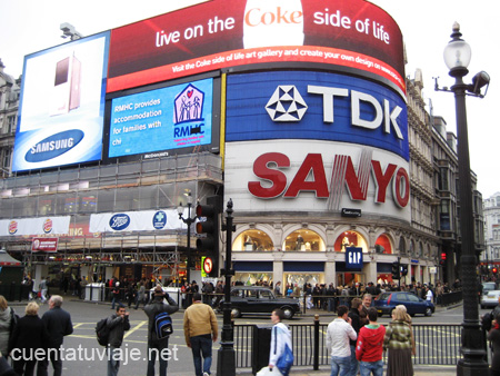 Picadilly Circus, Londres.